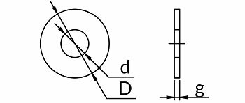 Rysunek techniczny podkładki NPD