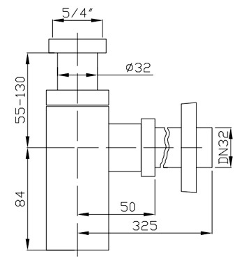 półsyfon Posejdon - wymiary