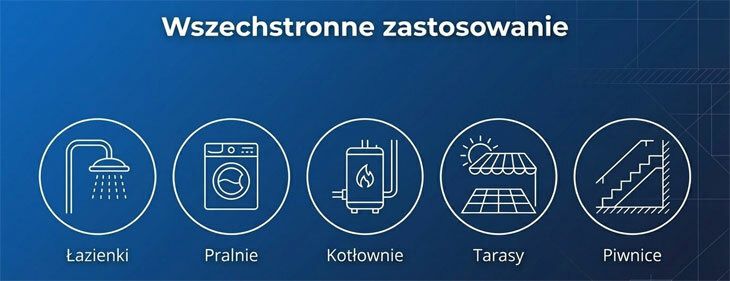 Wpust podłogowy pionowy 50 mm 100x100 z suchym syfonem PlastBrno SI5PG01