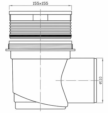Wpust podłogowy z suchym syfonem - wymiarowanie