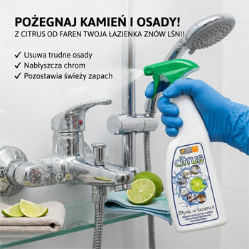 Środek do czyszczenia, nabłyszczania, nie działa drażniąco na skórę