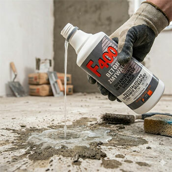 F400 - profesjonalny preparat do usuwania resztek betonu i zapraw