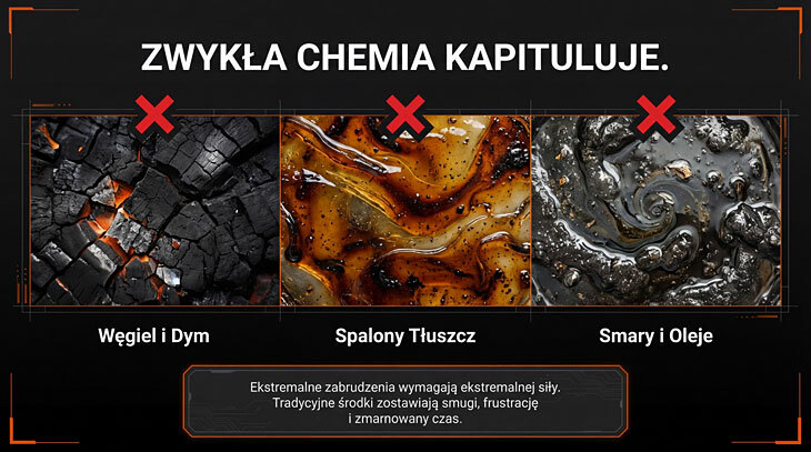 FIRENET usuwa sadzę z szyby kominkowej i tłuszczu z grilla