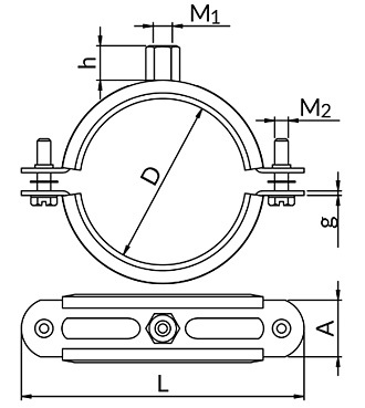 wymiarowanie i specyfikacja uchwytów duo z gumą 