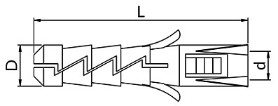 Kołek z tworzywa - wymiarowanie