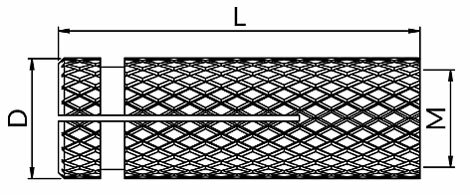 Tuleja rozporowa mosiężna